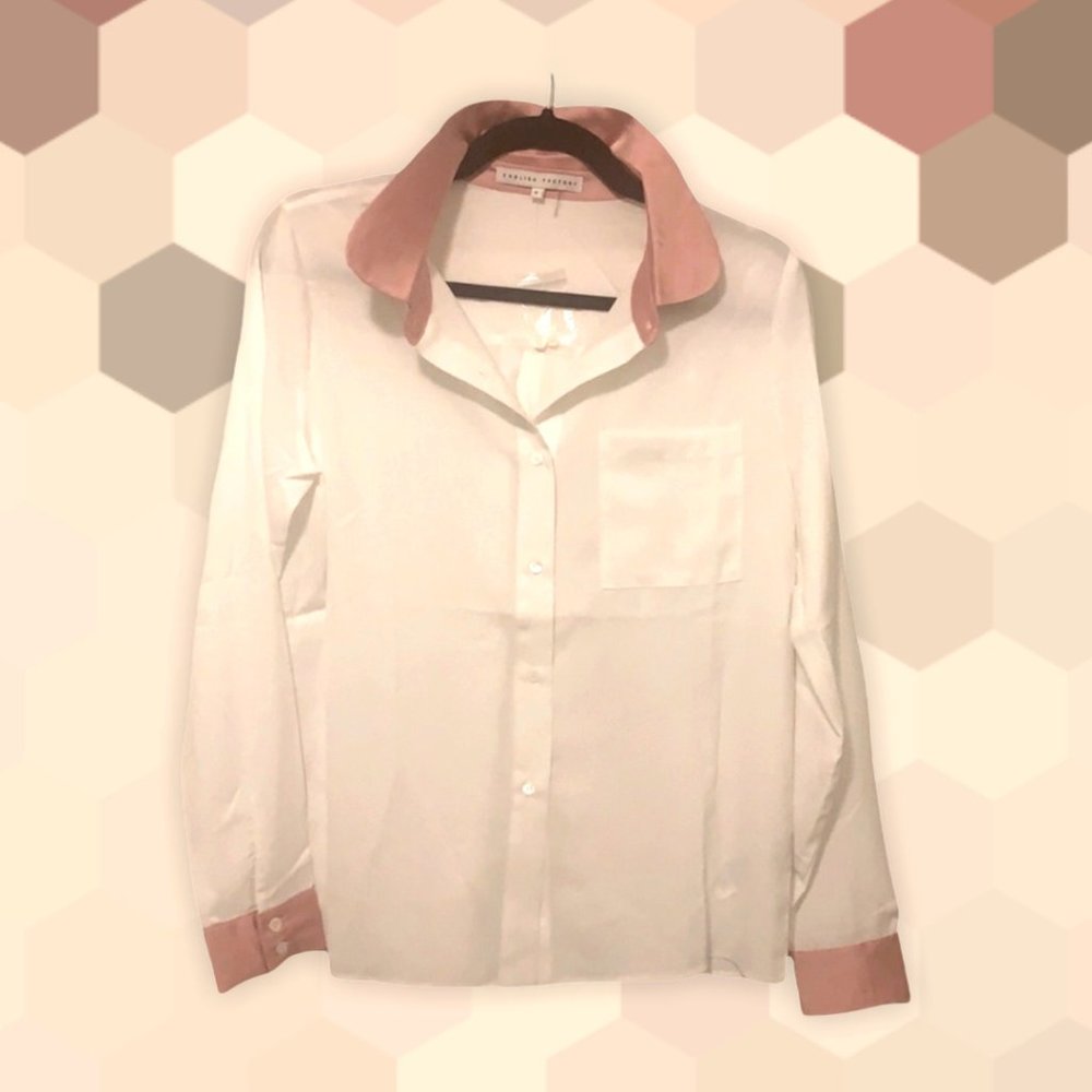 ENGLISH FACTORY White Button Down Top - NWOT
